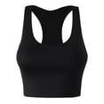 thumbnail image 1 of Sports Bra for Women Seamless Padded Wireless Workout Bra Racerback Compression Support Yoga Gym Fitness Bralette Top, 1 of 3