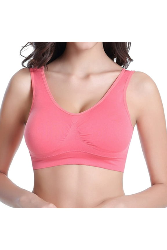 Sports Bra for Women Workout Soft Compression Full Supportive High Impact Plus Size Fitness Bra Push Up Yoga Bra