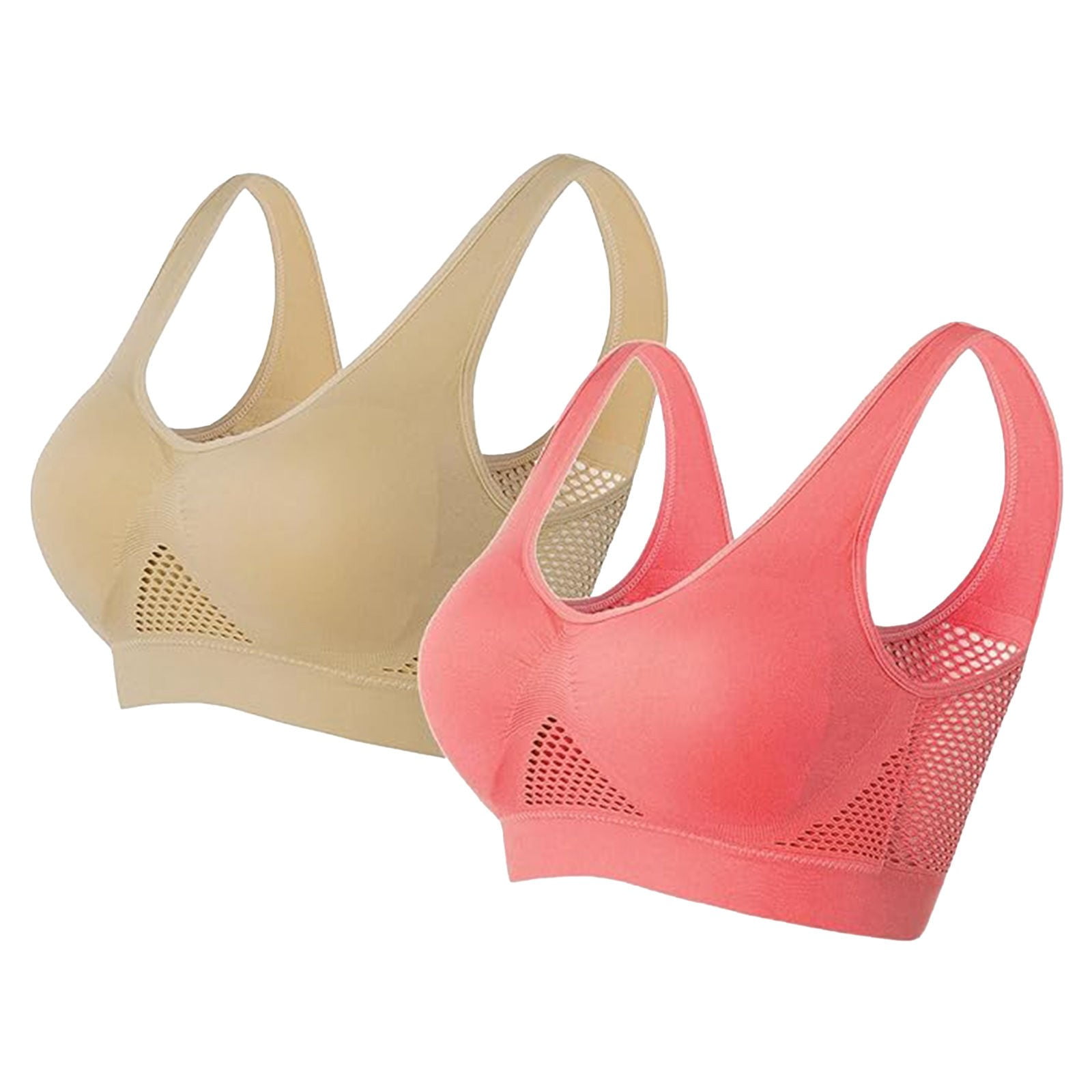 ZOER Soft Wireless Sleep Bra For Women - Seamless, No Wire, With Removable Pads (Nylon/Spandex)