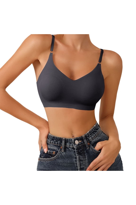 Sports Bras For Women Comfort Lightly Lined Wireless Bralette Bra - Seamless Triangle Style Polyester M Womens Bras