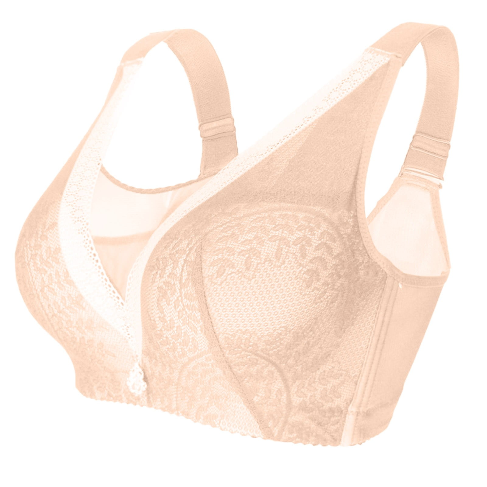 Bras for Women Padded Push Up Bra Embroidered Lace Bra Add Cups