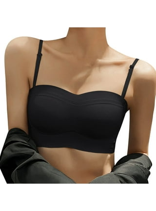 Women Non-trace Push Up Bra Beauty Back Wrapped Chest Seamless Solid Tube  Top Bralettes No Steel Ring Sports Gathered Bra 