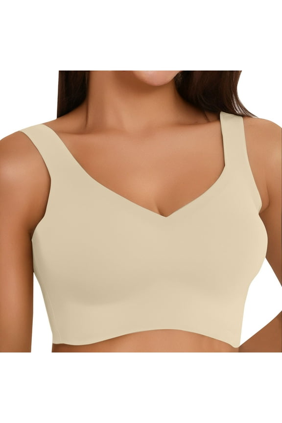 Sports Bras For Women Ice Gather Large Size Sports Bra - Running Yoga Vest Style Blended Fabric M Womens Bras