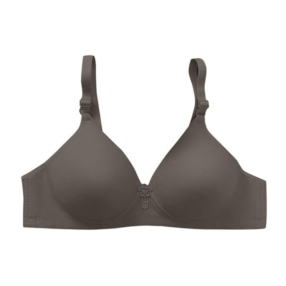 Sports Bras For Women Thin Plus Size Wireless Bra - Gathering Anti-Sagging Style Polyester Fabric L Womens Bras