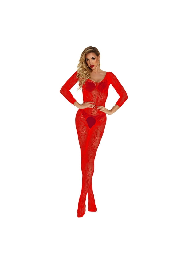 Sports Bras For Women Transparent Mesh Bodystockings - Pajamas Underwear Style Spandex & Nylon One Size Womens Bras