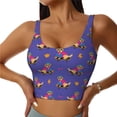 thumbnail image 1 of Sports Bras For Women Workout Tank Tops, Cool Labrador Retriever Dog Running Vest With Removable Cups, 1 of 2