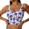 thumbnail image 1 of Sports Bras For Women Workout Tank Tops, Funny Grape Running Vest With Removable Cups, 1 of 2