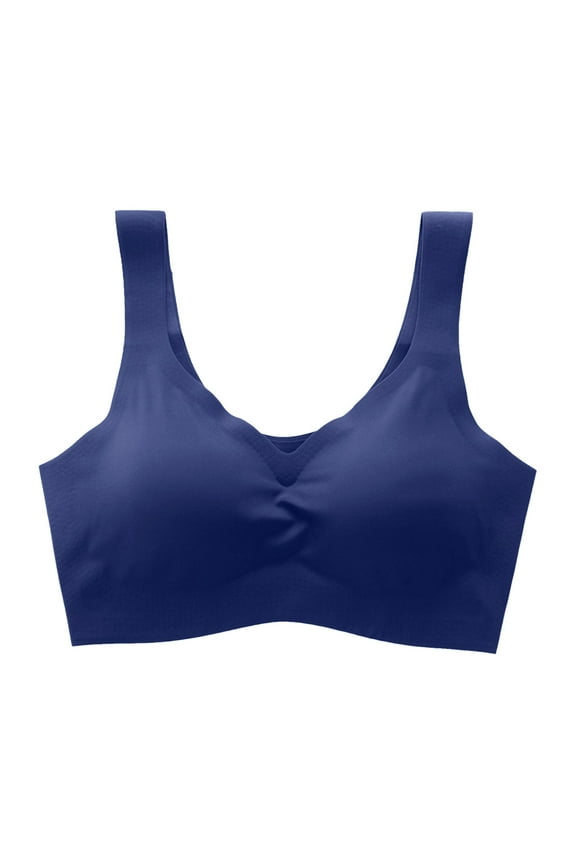 Sports Bras For Women Yoga Sports Brassiere - Deep V Neck Vest Bralette Wireless Seamless Support Style Nylon & Spandex M Womens Bras