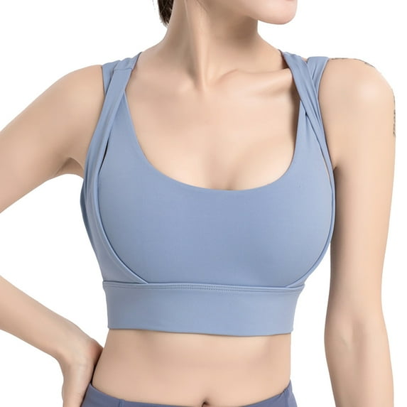 Sports Bras High Impact Sports Bras for Women Strappy Padded Sports Bra Crisscross Back Yoga Bras