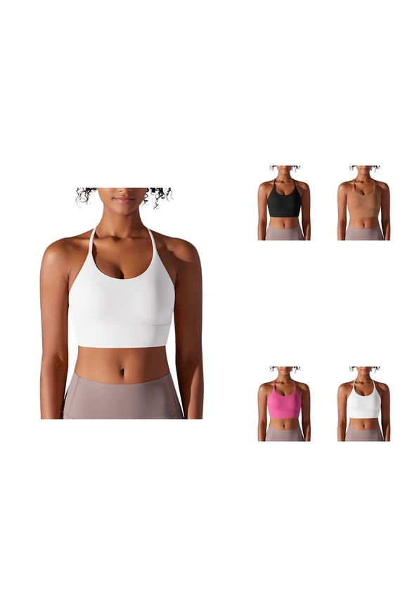 Sports Bras Low Impact Sports Bra Women's Solid Beauty Back Strap Sports Bra Running Fitness & Yoga Wear Underwear