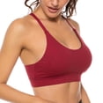 thumbnail image 1 of Sports Bras Underwear for Women Sports Bras Fitness Sports Bra Full Size Wine Red XL, 1 of 5