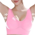 thumbnail image 1 of Sports Bras for Women Cute Mesh Sleep Pushup Supportive Everyday Invisible Padded Athletic No Underwire Comfy Shaping High Support High Impact Full Coverage Minimizer Plunge Bra Bralettes Pink, 1 of 8