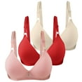 thumbnail image 1 of Sports Bras for Women Large Bust Back Closure Plunge Everyday Upgraded Full Coverage Comfort Bras for Women Pack Of 6 Sexy Daisy Bracelet for Women Bangle Womens Bras 42b Strapless, 1 of 7