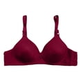thumbnail image 1 of Sports Bras Women Middle Elderly Without Steel Ring Gathering Comfortable Jacquard Bra Bra Red 38, 1 of 4