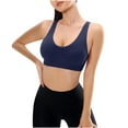 thumbnail image 1 of Sports Bras Women Padded Bra Feature V-Neck Padded Bra Style W-279 Blue M, 1 of 7