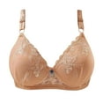 thumbnail image 1 of Sports Bras Women Seamless Bra Feature V-Neck Training Bra Style W-839 Beige M, 1 of 5