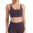 thumbnail image 1 of Sports Bras For Women No Underwire 2024 Women's Underwear Hollow Breathable Cool Liftup Air Bra No Steel Ring 10 Womens Sports Bra Purge Top Long Line Sports Bra for Women Long Yoga Bra Tops for Women, 1 of 6