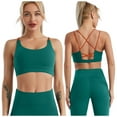 thumbnail image 1 of Sports Bras for Women No Underwire 2024 Women's Underwear Hollow Breathable Cool Liftup Air Bra No Steel Ring Extra Long Workout Tops for Women Womens Workout Running Sports Bras for Women High, 1 of 7