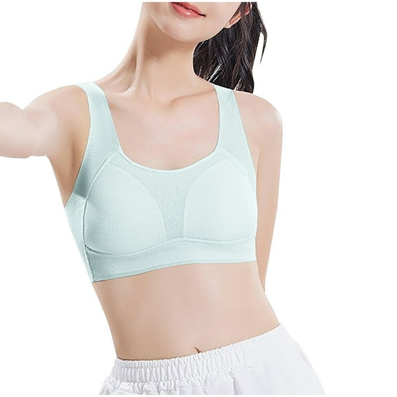 Sports Bras for Girls Girls' Underwear Soft Lightweight Sports Bra Girls Sports Bra Training Bras Blue XL