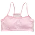 thumbnail image 1 of Sports Bras for Girls Size 12-14 Training Bras Spaghetti Straps Seamless Wireless Underwear Camisole Breathable Cotton Bralettes Pink 9-13 Years, 1 of 6