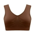 thumbnail image 1 of Sports Bras for Running Women Seamless Bra Feature V-Neck Nursing Bra Style W-1096 Coffee S, 1 of 4