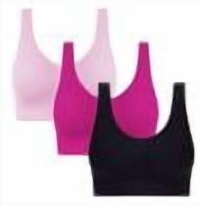 Sports Bras for Women: 3 Pack Brathable Padded Sport Bra for Large Bust Workout Running Gym Yoga