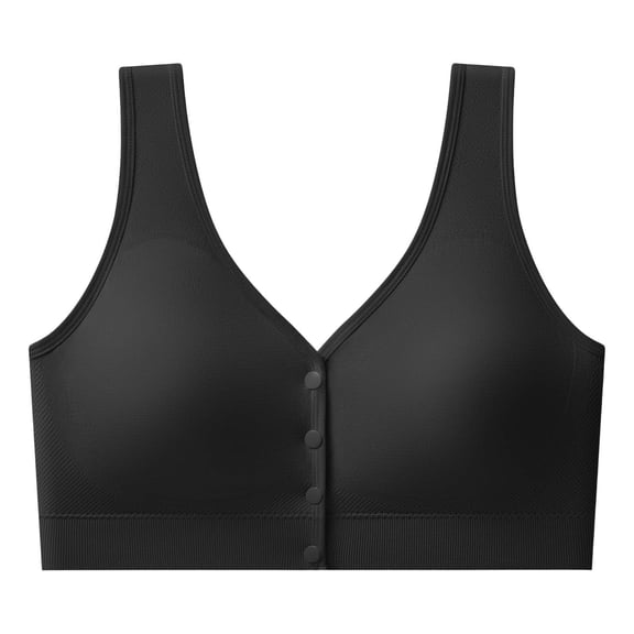 Sports Bras for Women 5XL-6XL Plus Size No Underwire Push Up Bralettes Womens Front Closure Full Coverage Loose Seamless Daily Bra
