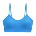 thumbnail image 1 of Sports Bras for Women Athletic Breathable Workout Gym Yoga Activewear Seamless High Impact Gather Bra S 02-Blue, 1 of 4