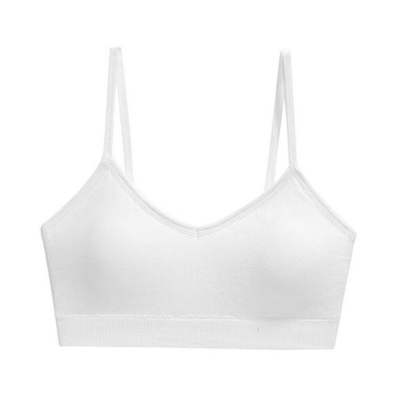 Sports Bras for Women Athletic Breathable Workout Gym Yoga Activewear Seamless High Impact Gather Bra S 11-White