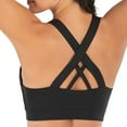 thumbnail image 1 of Sports Bras for Women Athletic Racerback Yoga Bra Push Up Wirefree Supportive Bralettes for Gym Workout, 1 of 4