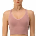 thumbnail image 1 of Sports Bras for Women Wirefree Push-Up Pullover High-Impact Underwear Ladies Casual Solid Quick-Drying Longline Support Workout Bralettes, 1 of 8
