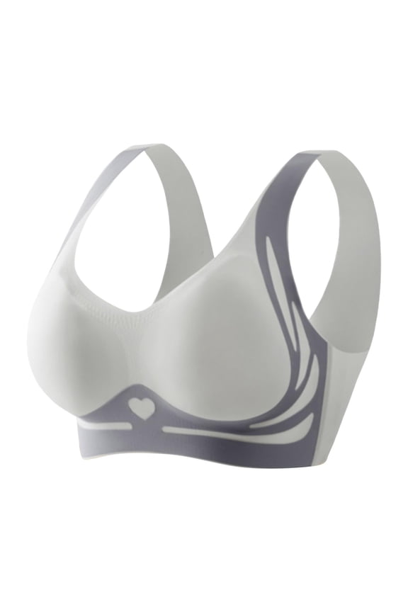 Sports Bras for Women Comfort Wireless Anti Sagging Daily Wear Push Up Bra Push Up Bra Blue Xl