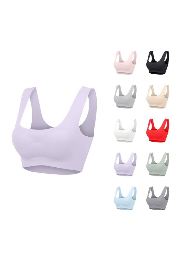 Sports Bras for Women Cooling Seamless Wireless Push Up Bralettes Workout Gym Yoga Bra Tshirt Bra