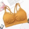thumbnail image 1 of Sports Bras for Women Cotton Comfort Wirefree Yoga Bras Spaghetti Straps Beauty Back Vest Bras, 1 of 7