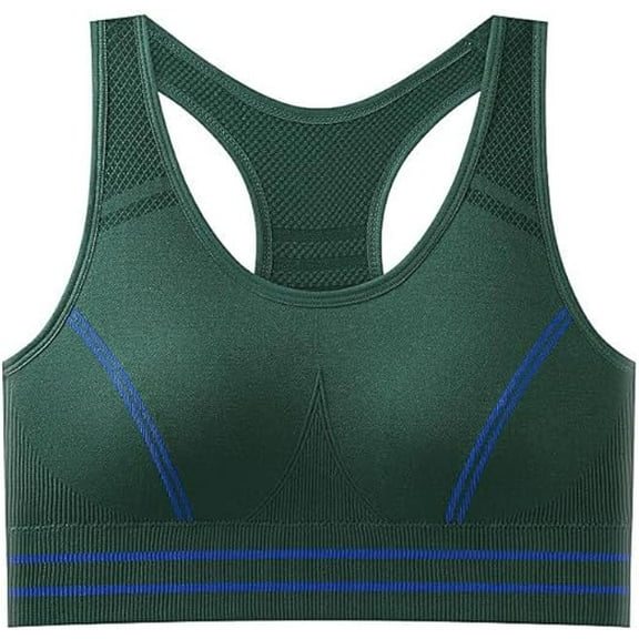 Sports Bras for Women Cotton Racer Back Bra Stretch Pullover Workout Everyday Bras Medium Impact Supports Bralettes