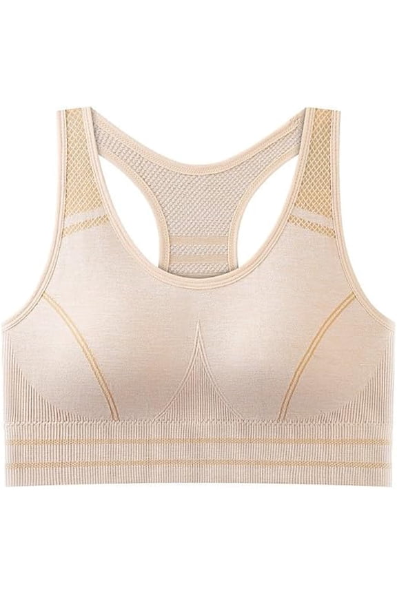 Sports Bras for Women Cotton Racer Back Bra Stretch Pullover Workout Everyday Bras Medium Impact Supports Bralettes