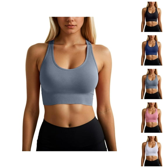 Sports Bras for Women Criss Cross Racerback No Underwire Running Yoga Gym Athletic Bralettes Workout Bra