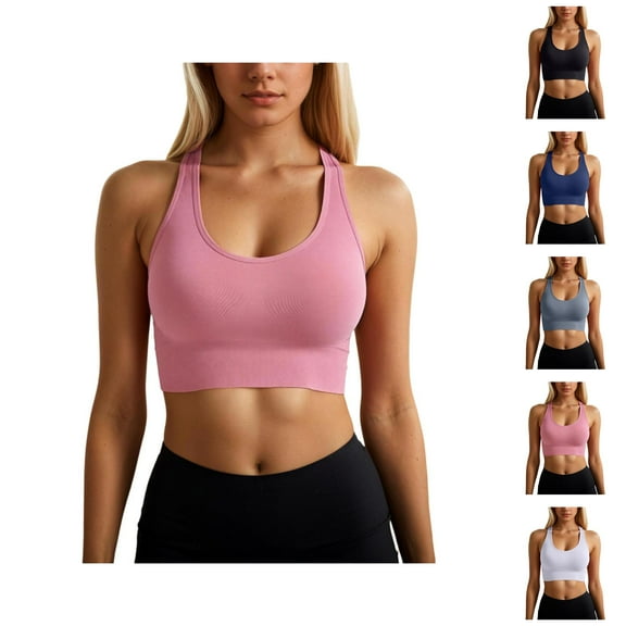 Sports Bras for Women Criss Cross Racerback No Underwire Running Yoga Gym Athletic Bralettes Workout Bra