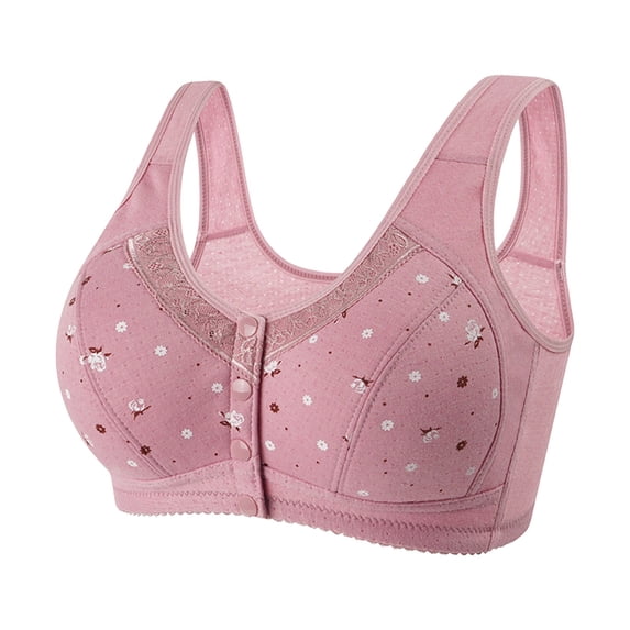 Sports Bras for Women Fashion Lace Shaping Adjustable Plus Size Wireless Bra Bras for Women No Underwire Pink Xxl