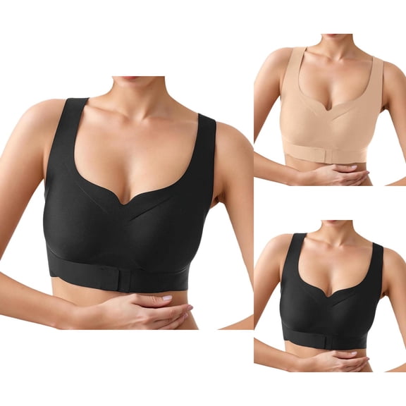 Sports Bras for Women Front Closure Push Up Shaping Bra Exercise Running Yoga Gym Athletic Bralettes Workout Bra