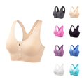 thumbnail image 1 of Sports Bras for Women Front Closure Zipper Breathable No Underwire Tank Top Bra Running Yoga Gym Bralettes Workout Bra, 1 of 5