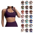 thumbnail image 1 of Sports Bras for Women Halter Medium Low Support Seamless Exercise Yoga Gym Athletic Bralettes Workout Bra, 1 of 5