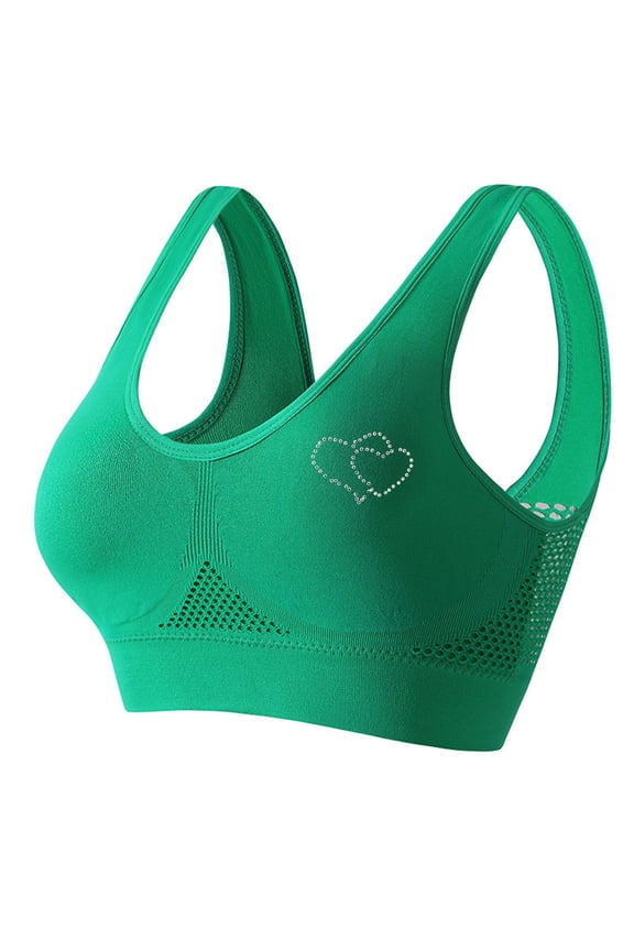 Sports Bras for Women High Impact Racerback Sports Bra Seamless Sports Bra Wirefree Yoga Bra With Removable Pads