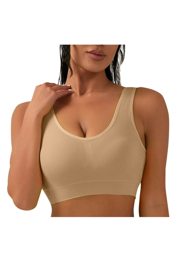 Sports Bras for Women High Impact Under $5 Solid Color Seamless Sexy Back Yoga Bra Shaping And Breast Collection Cingerie Sports Bras