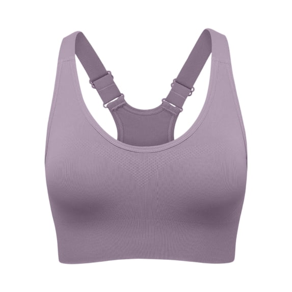 Sports Bras for Women, High Impact Workout Running Yoga Bras, Supportive & Adjustable Padded Gym Bras for Large Bust 36# Purple 32