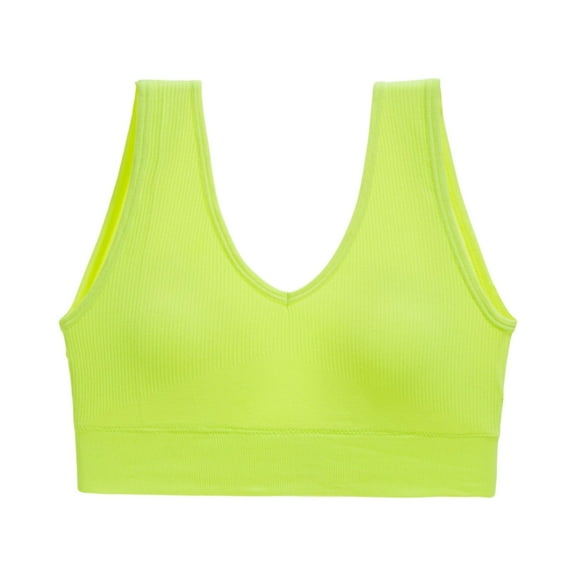 Sports Bras for Women High Support Athletic Breathable Workout Gym Yoga Activewear Seamless High Impact Push Up Bra M 06-Fluorescent Green