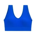 thumbnail image 1 of Sports Bras for Women High Support Athletic Breathable Workout Gym Yoga Activewear Seamless High Impact Push Up Bra S 02-Blue, 1 of 4