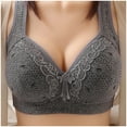 thumbnail image 1 of Sports Bras for Women High Support Large Bust Wire-Free Push-Up Bralettes Lace C 36, 1 of 2