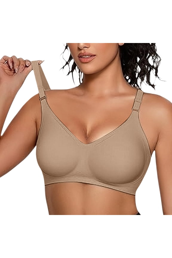 Sports Bras for Women Large Bust Jelly Soft Support Comfort Bralette Wireless Bras