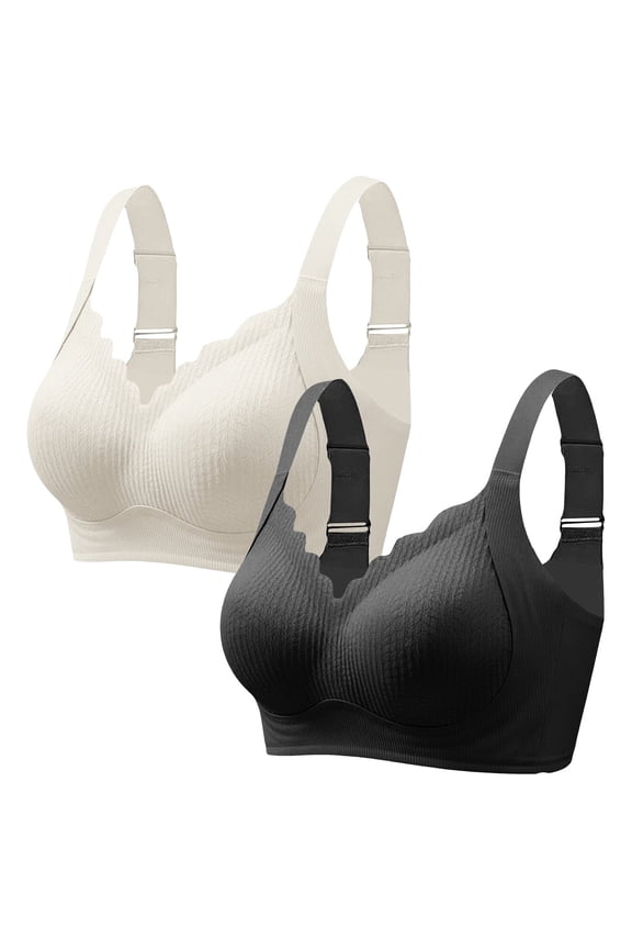 Sports Bras for Women Large Bust Plus Size Thin Breathable Beauty Back Minimizer Bra Wireless Bras
